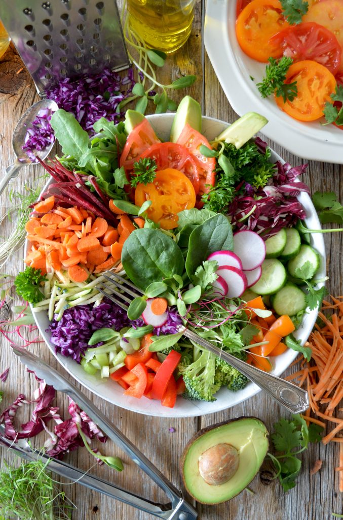A healthy colorful salad. Functional Wellness in WV
